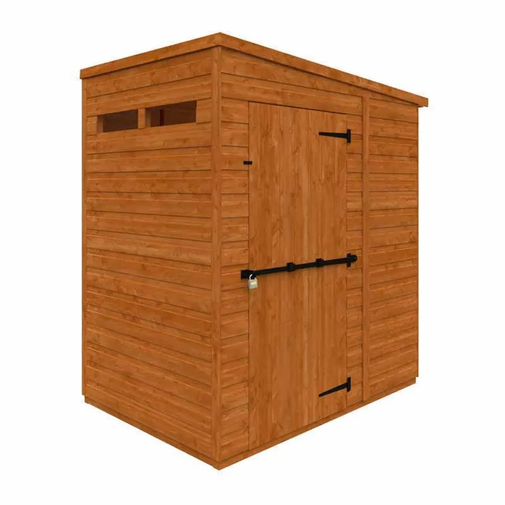 Buttercup Farm 4x6 Flex Pent Security 12mm Flex - L123.8 x W175 x H203 cm in Burnt Orange