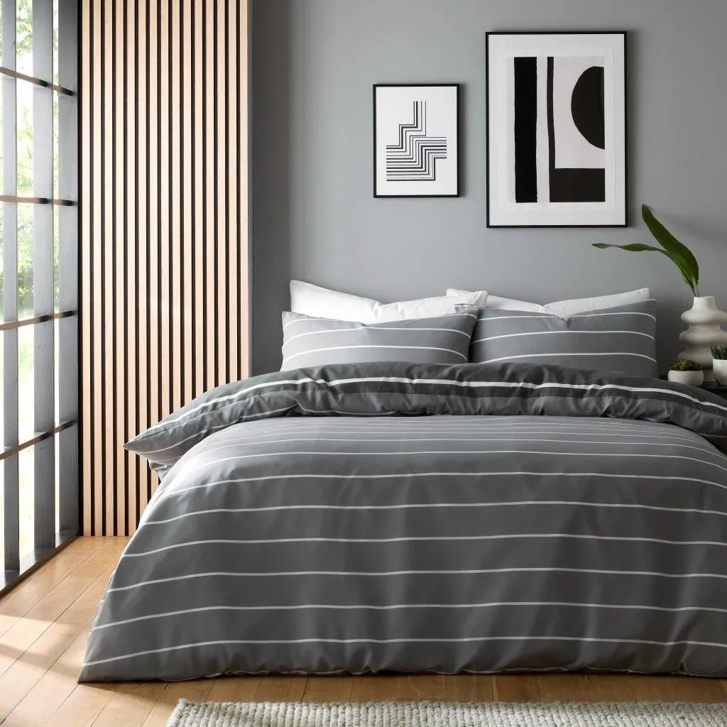 GAVENO CAVAILIA Harris Printed Duvet Cover in Grey 2
