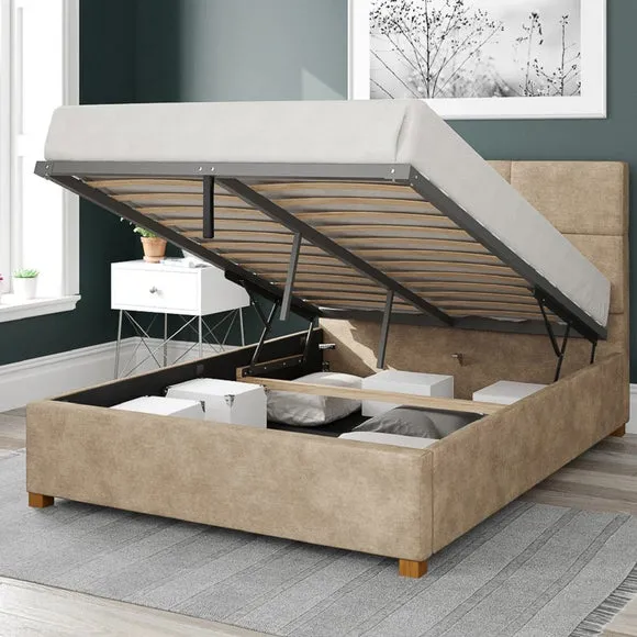 Caine Kimyo Ottoman Bed Frame, Linen 2
