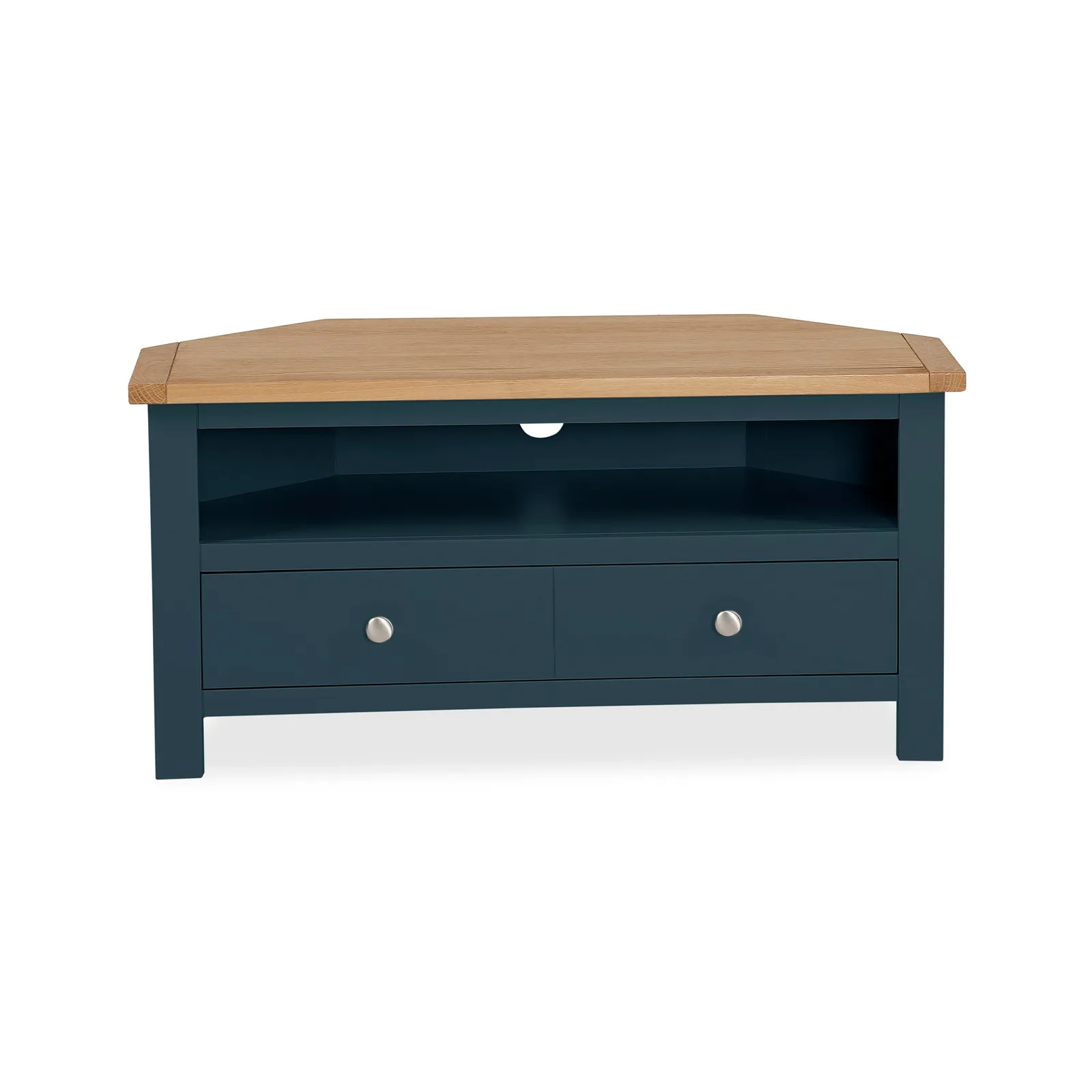 Bromley Blue Corner TV Stand Blue