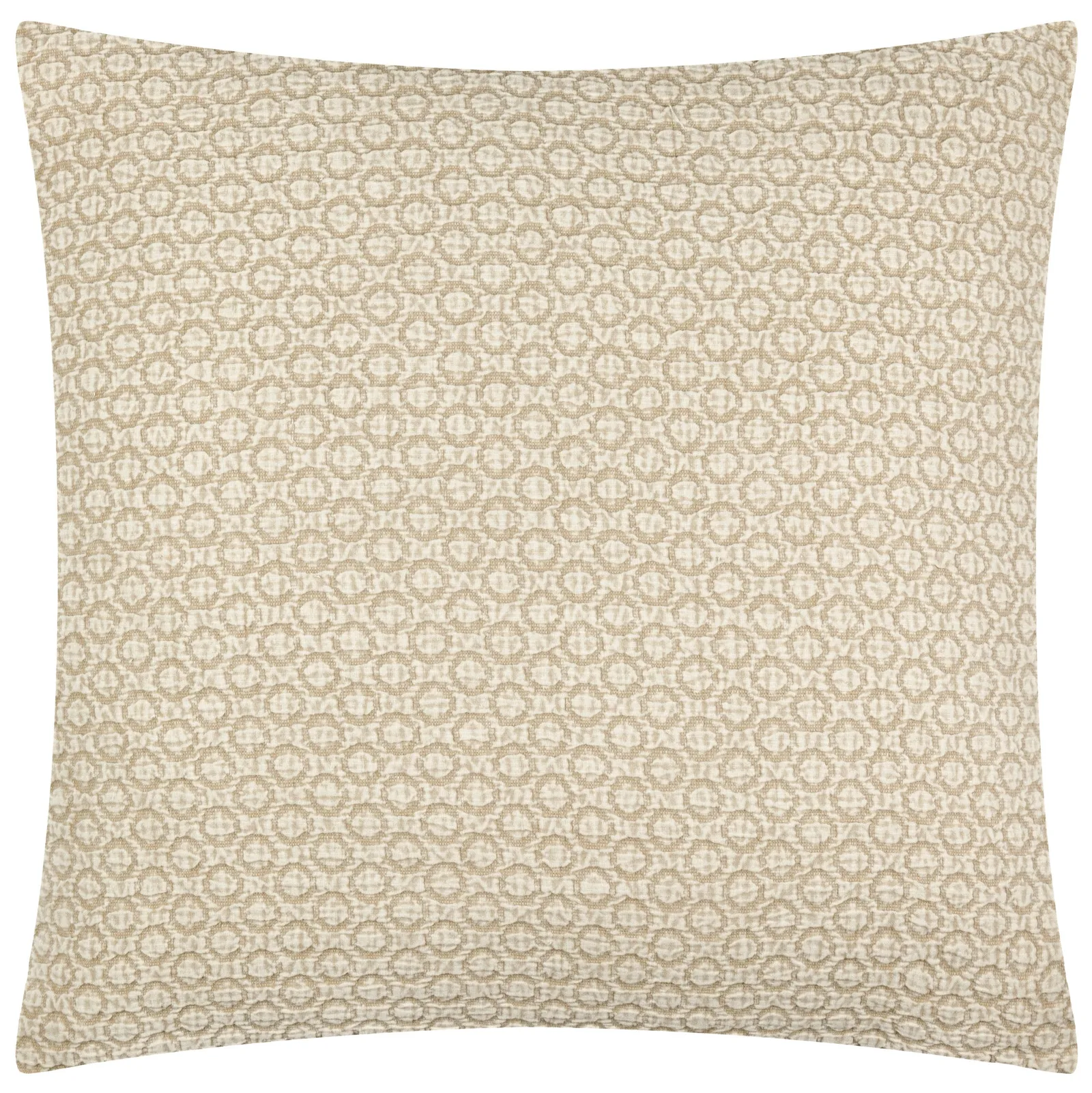 Yard Tryfan Textured 100% Cotton Cushion in Natural 2