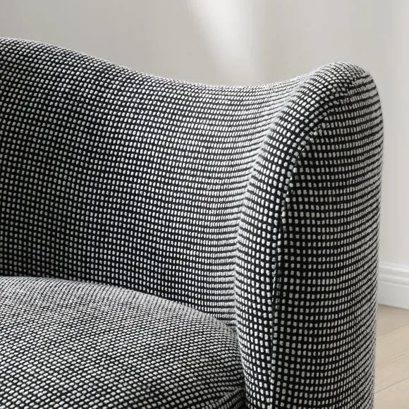 Cora Two Tone Woven Fabric Accent Chair 3