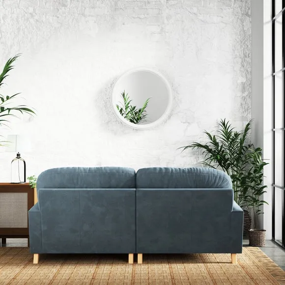 Martha Vintage Chenille Corner Chaise Sofa 4