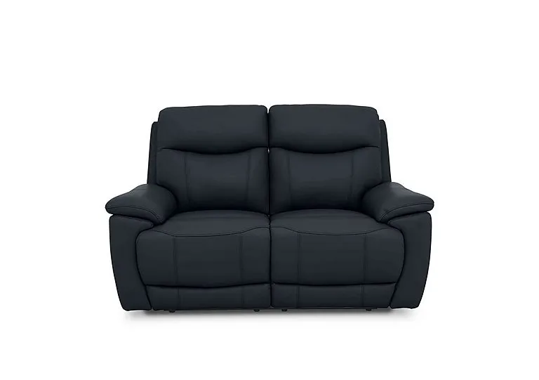 Sloane 2 Seater Leather Sofa - Navy
