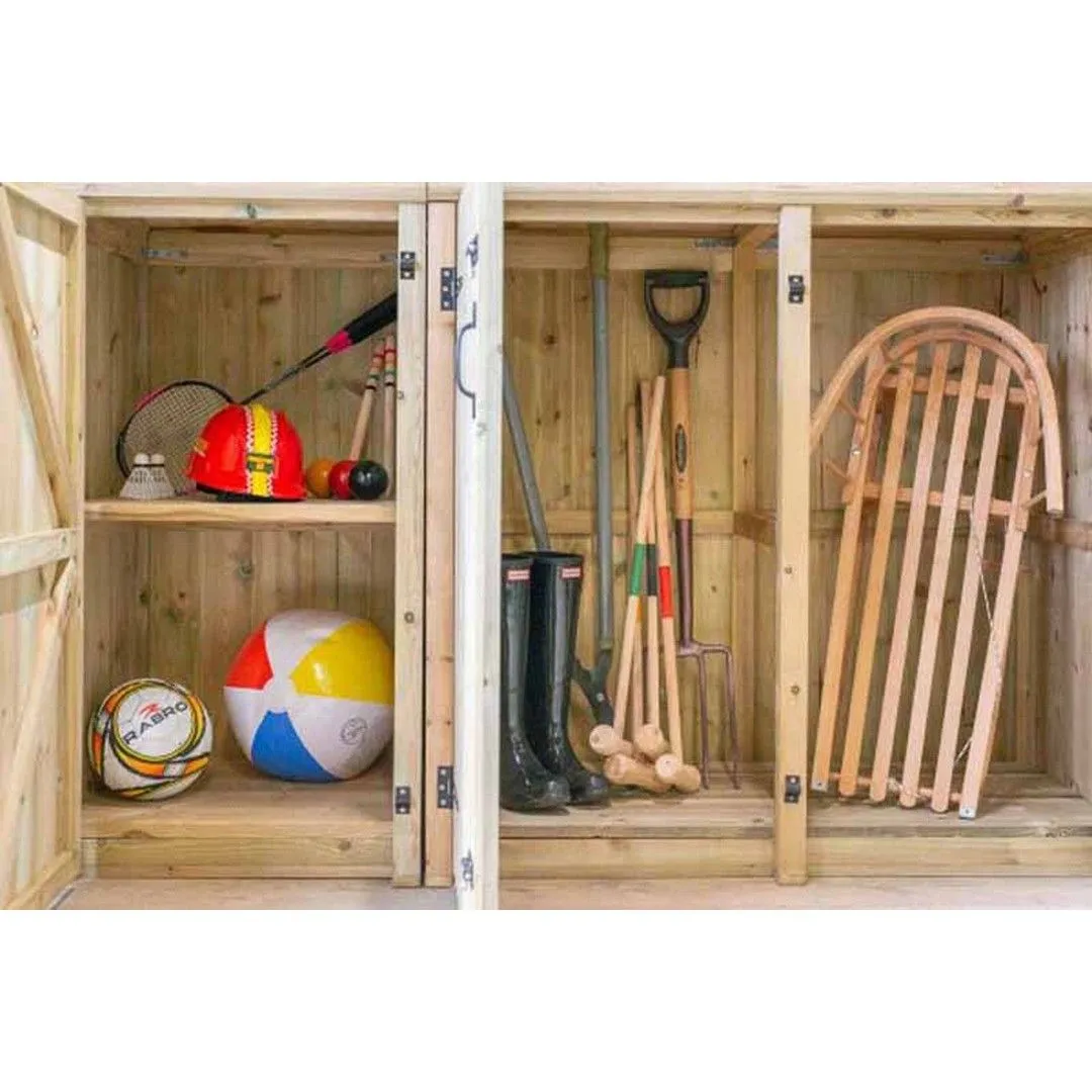 Buttercup Farm Gisburn Garden Store Large - Timber - L96 x W227 x H123 cm in Brown 5