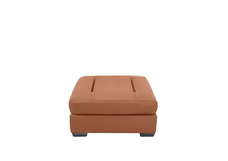 Xavier NC Leather Stool - Pecan Brown
