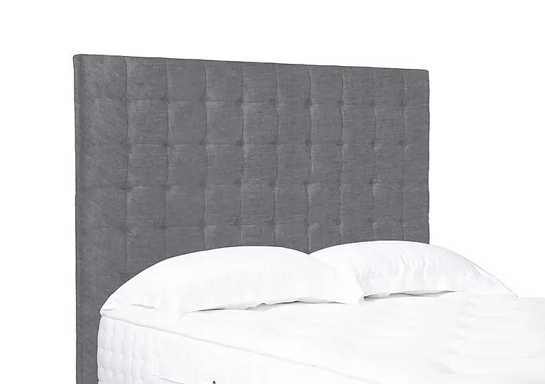 Artisan Collection Dot High Floor Standing Headboard - Single - Aston Steel