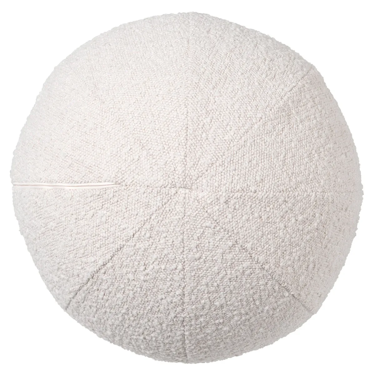 Eichholtz Palla Cushion L Boucl Cream, Round Fabric | Barker & Stonehouse 3
