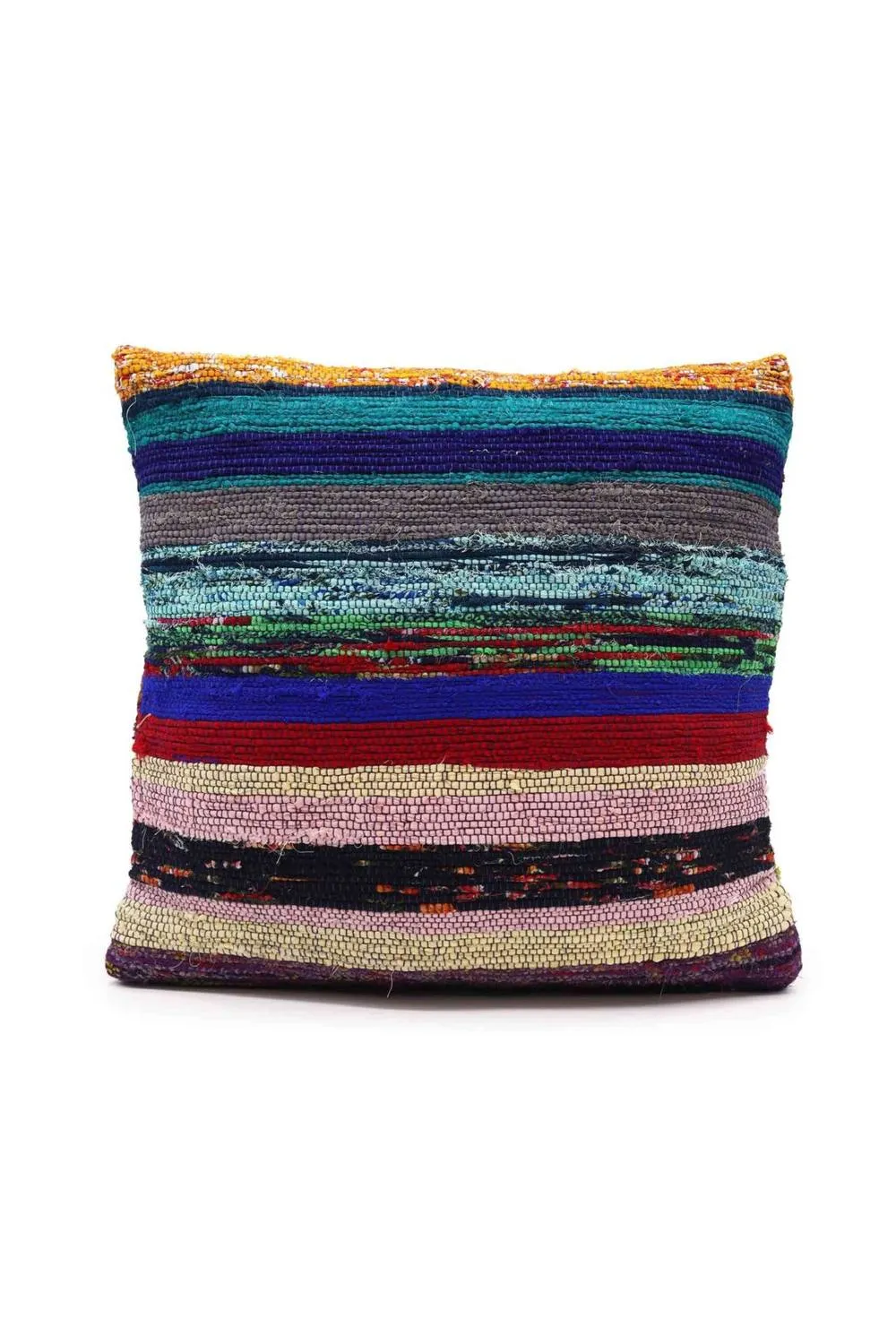 KDMD Charcoal Grey Rag Rug Cushion Covers - Elegant & Textured Home Decor