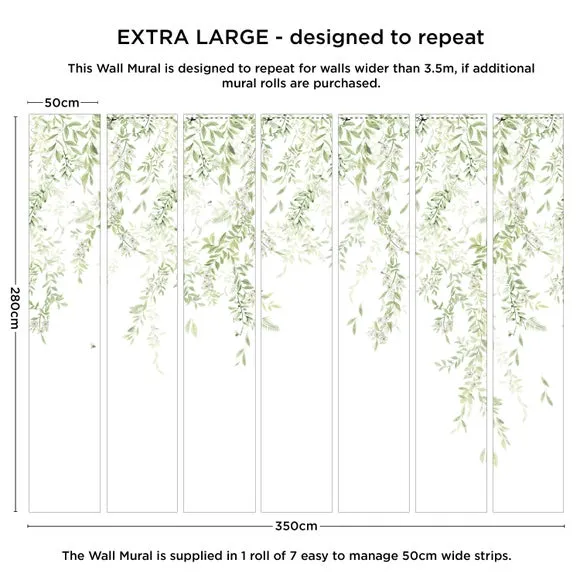 Leaf Trail Wall Mural 4