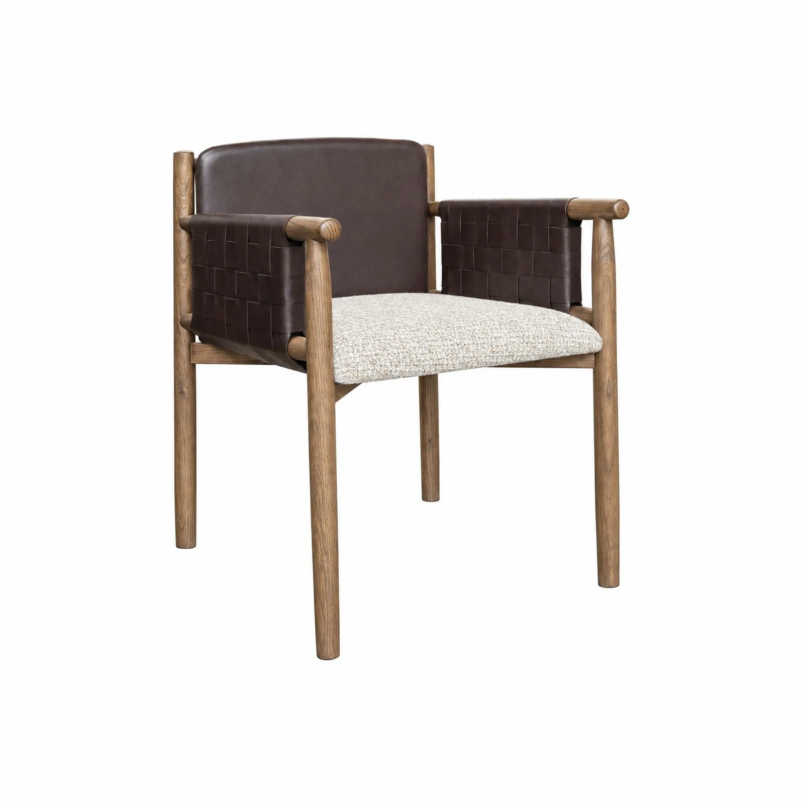 Pure Furniture Nowell Dining Chair-Be Great 11 Cream-Seat/Pillow, Brown | Barker & Stonehouse 3