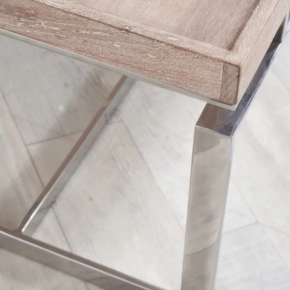 Evelyn Natural Antique Side Table, Mango Wood 5