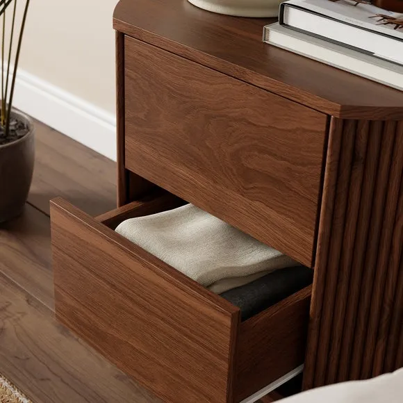 Mateo 2 Drawer Bedside Table 3