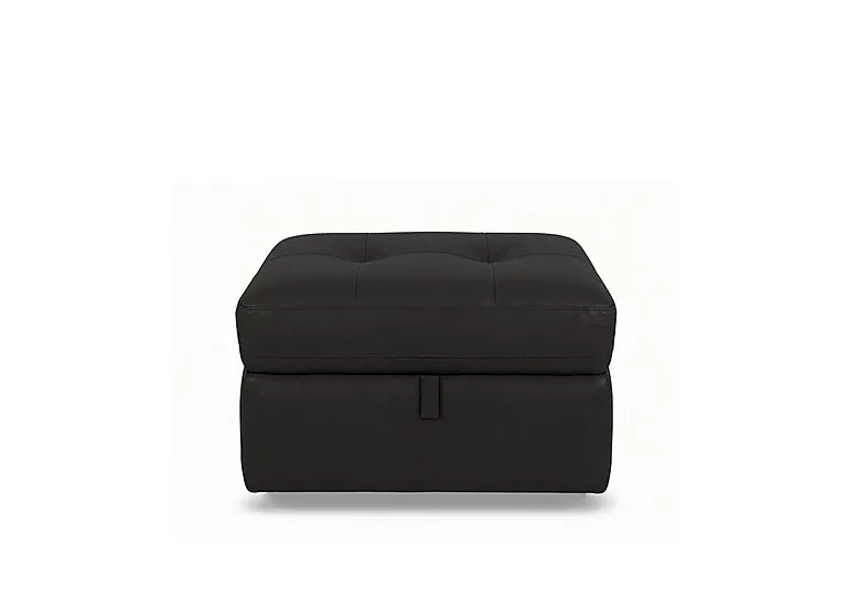 Drift Leather Storage Footstool - Living Room Furniture - In Time for Christmas