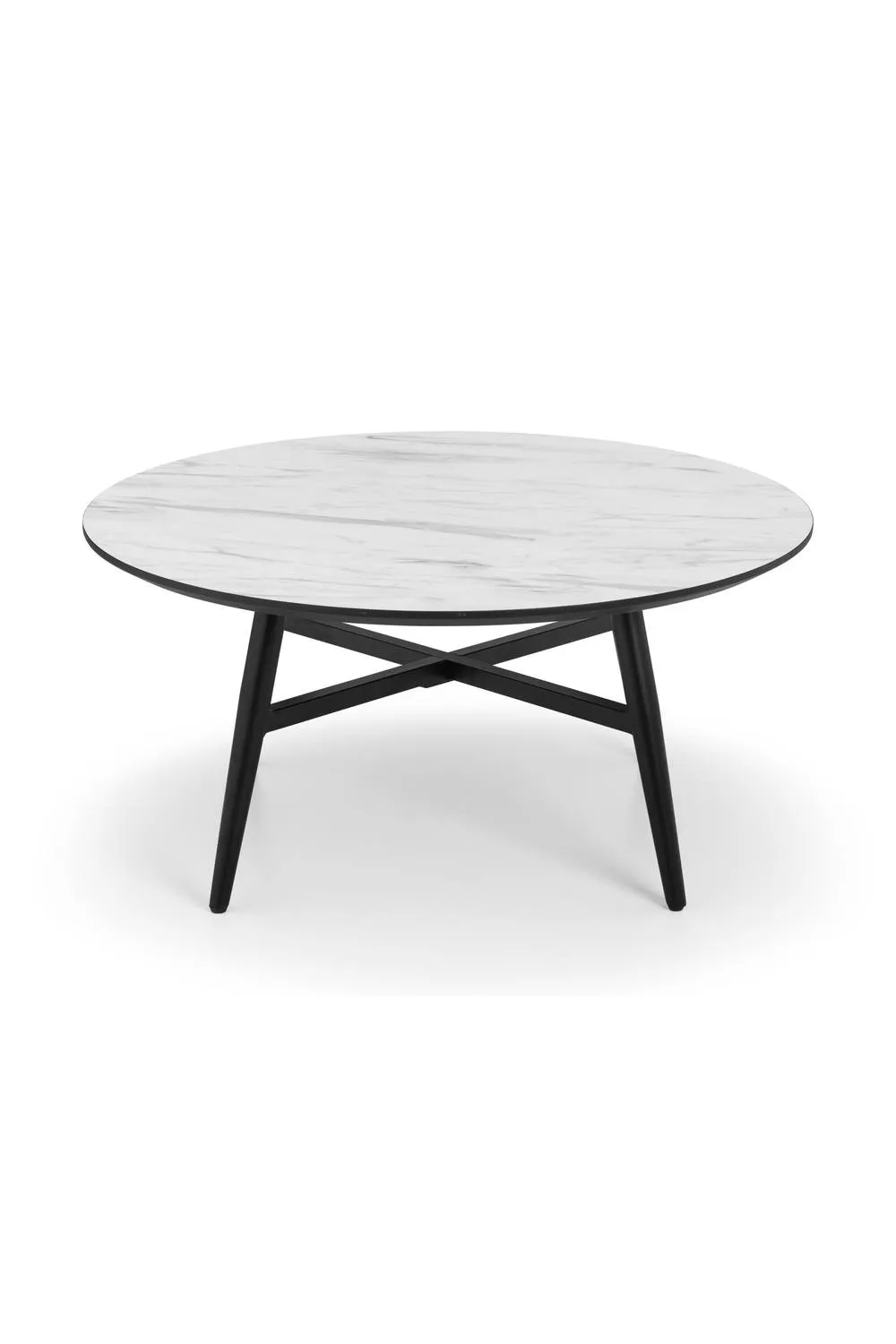 Julian Bowen Firenze Round Coffee Table in White 4