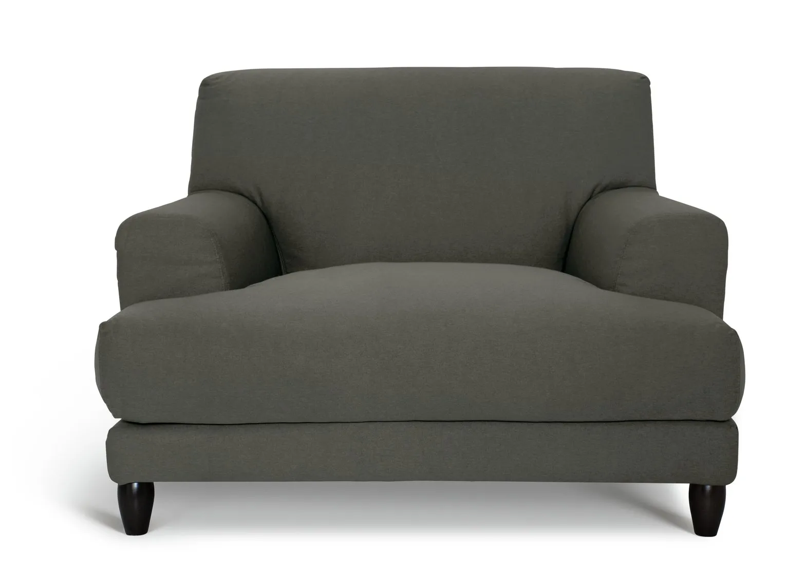 Habitat Askem Fabric Cuddle Chair - Charcoal