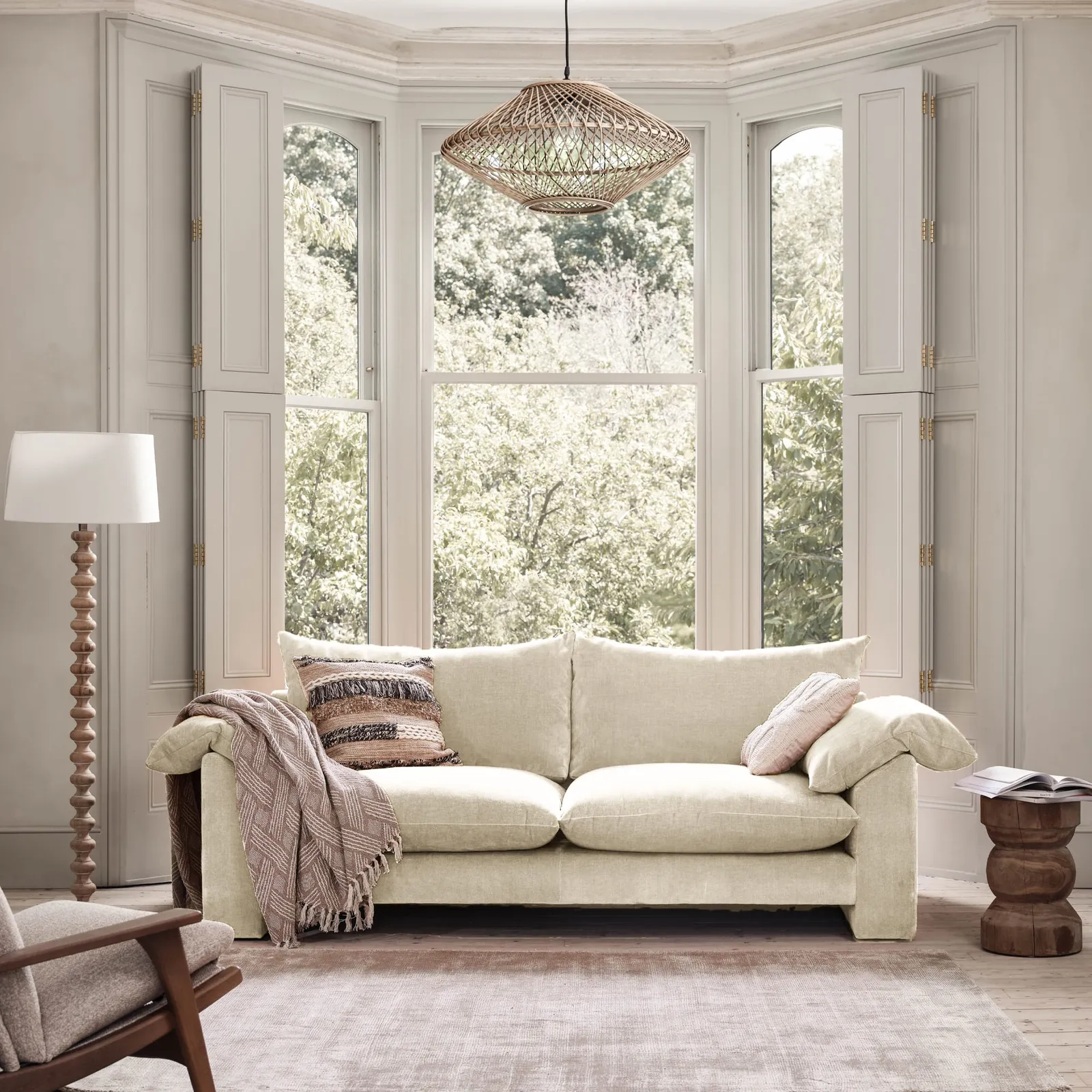 Hoxton Large Sofa, Neutral Fabric | Barker & Stonehouse 3