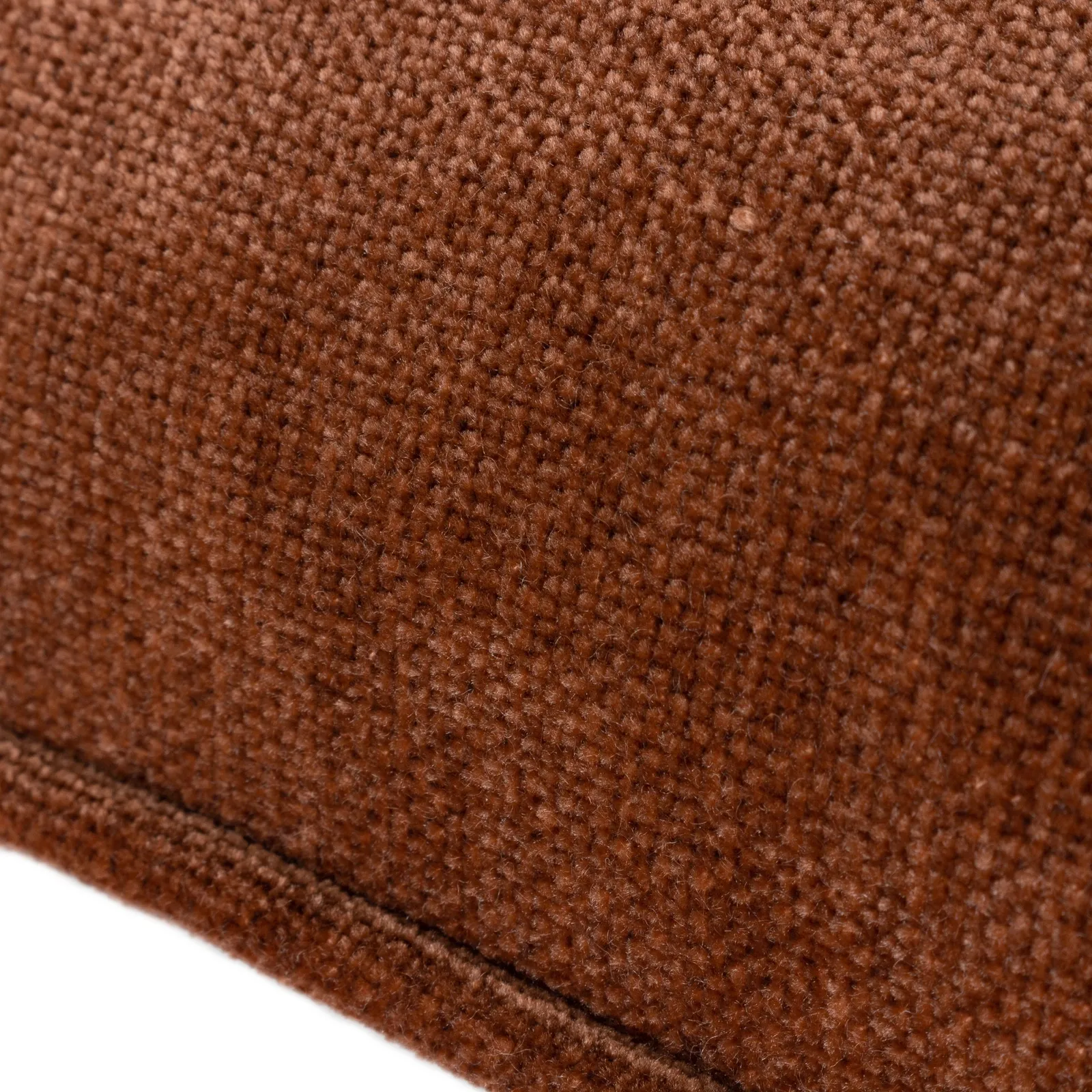 Yard Heavy Chenille Woven Piped Cushion in Burnt Orange 4