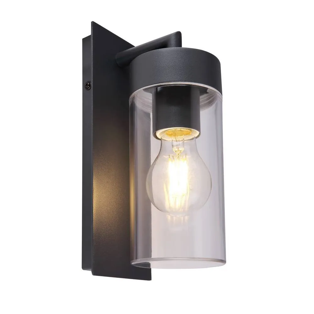 Netlighting Vessa Outdoor Wall Lantern Anthracite IP44 1x E27 in Grey