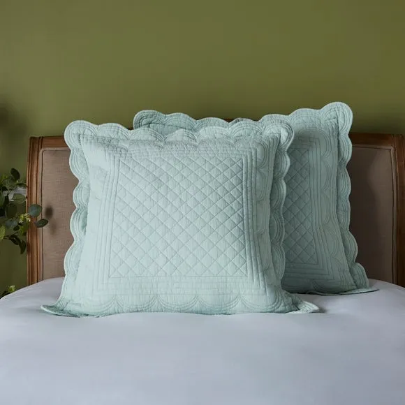 Dorma Soft Scalloped Pillow Sham 1