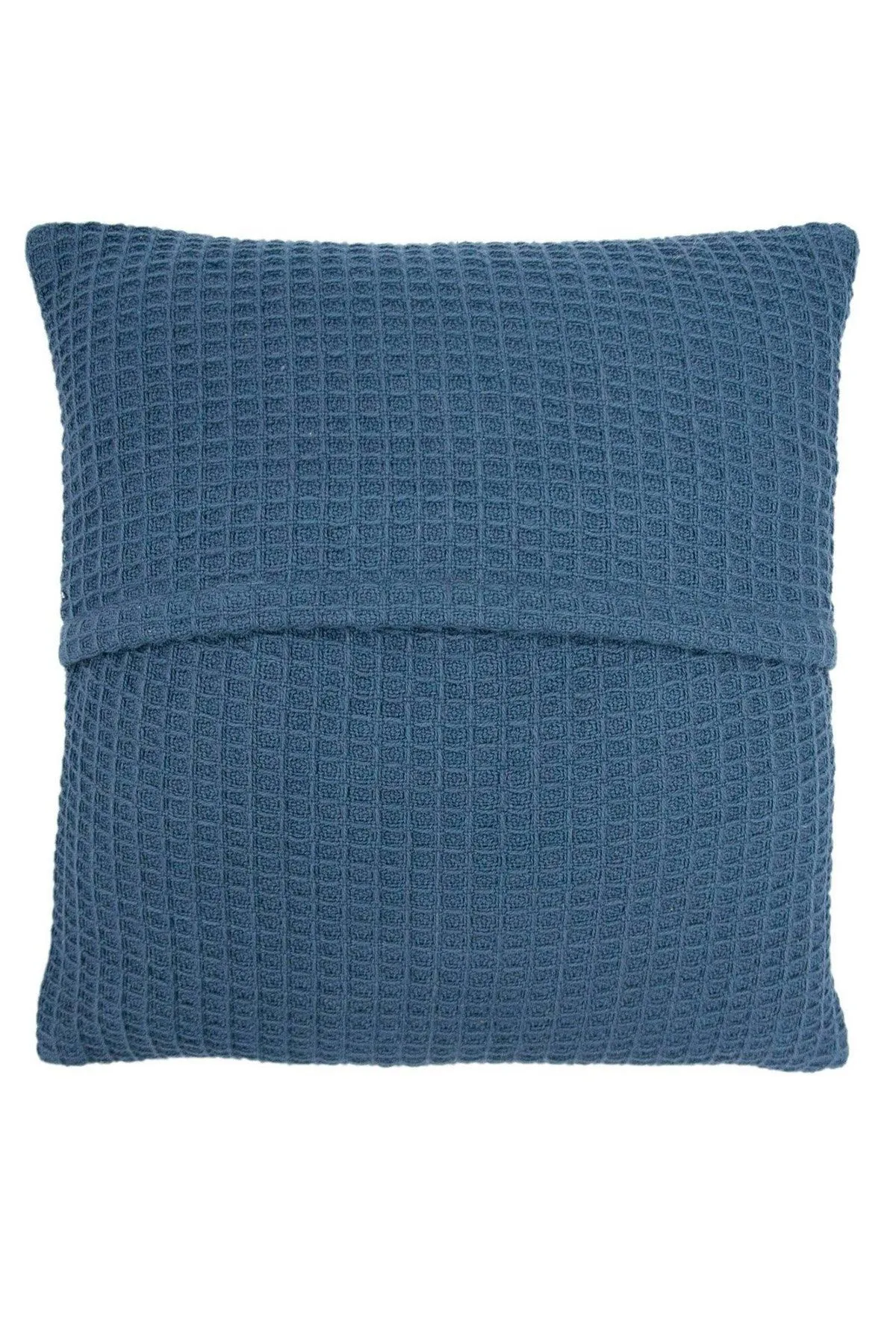 Appletree 'Bruges' Filled Cushion With Geo Waffle Texture in Dark Blue 2