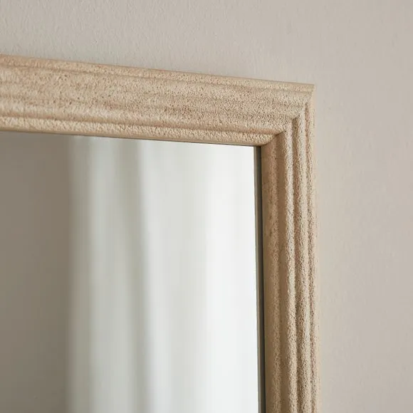 Sandi Stone Effect Rectangle Overmantel Wall Mirror 2