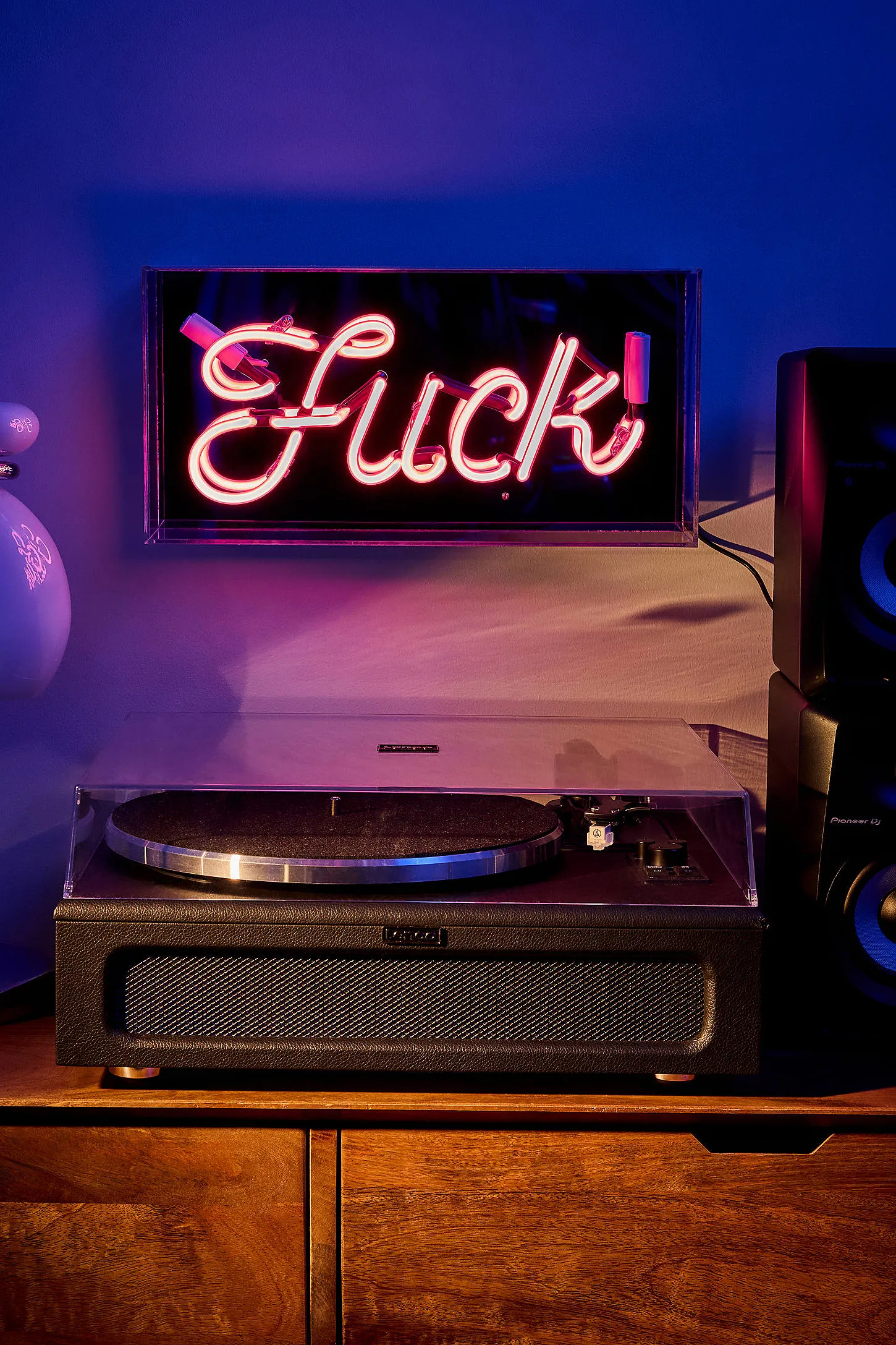 Pink F*ck Glass Neon Box Light - Pink ALL