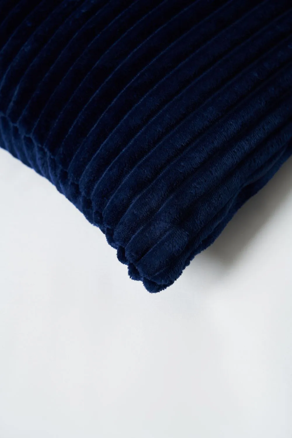 BHS Luxury Ribbon Velvet Cushion in Navy 4