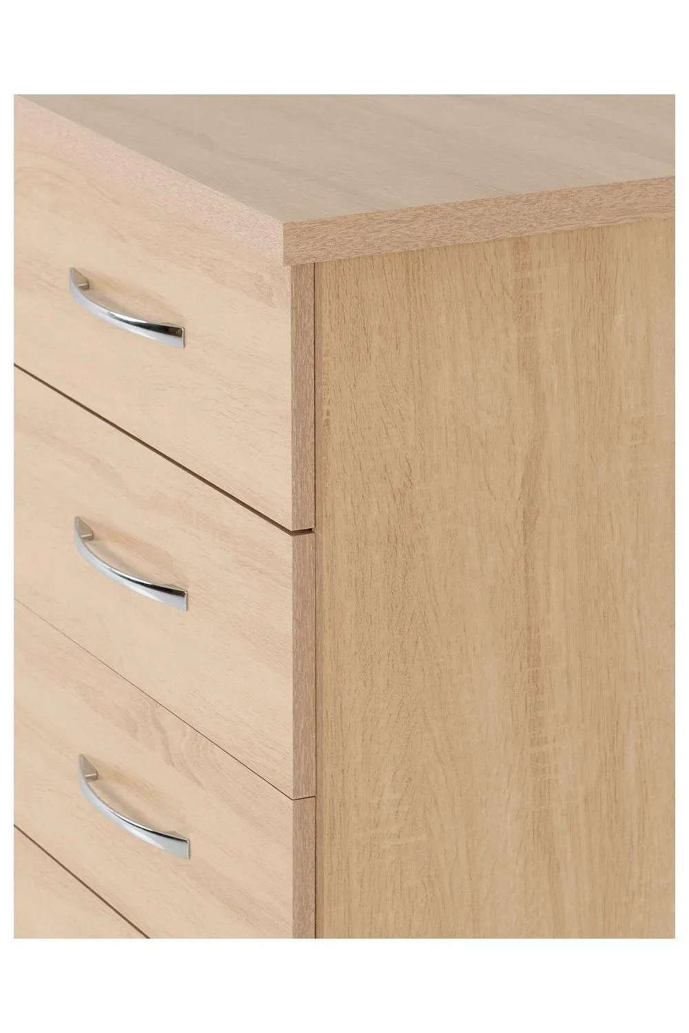Seconique Nevada 5 Drawer Narrow Chest in Light Oak 4