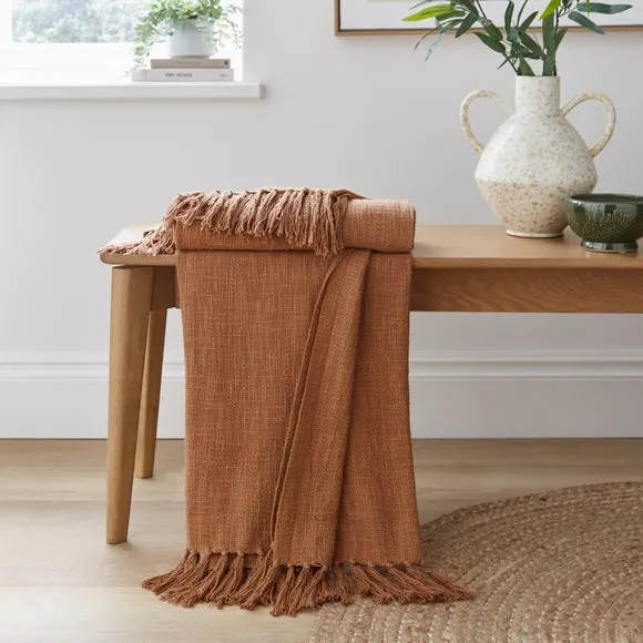 Westcott Slub Cotton Throw Blanket 1