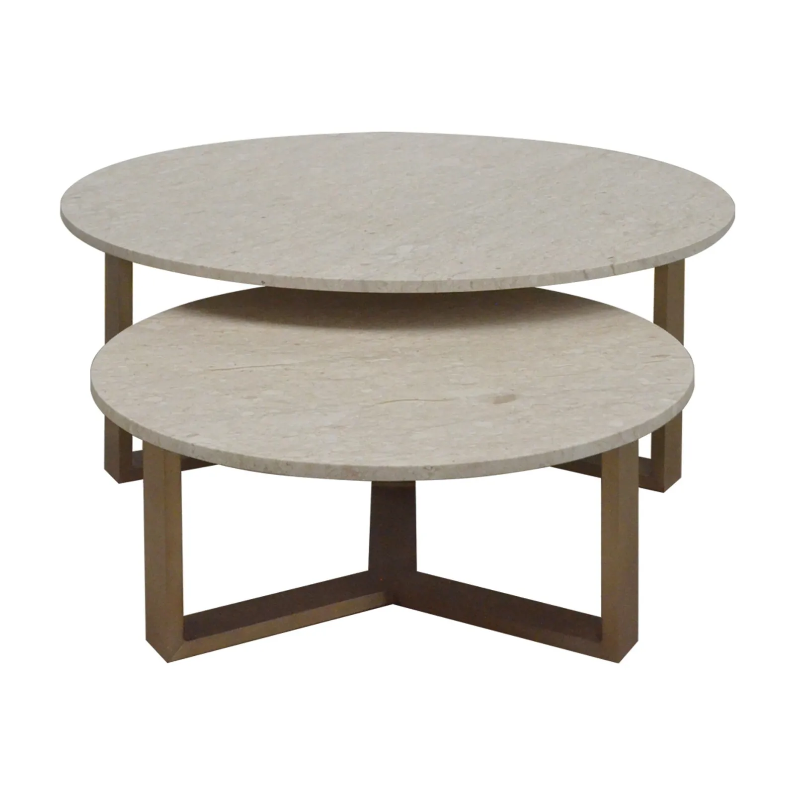 Besson Coffee Table Set, Round Marble | Barker & Stonehouse 4