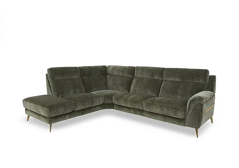 Eclipse Fabric Left Hand Facing Corner Sofa with Chaise End Storage