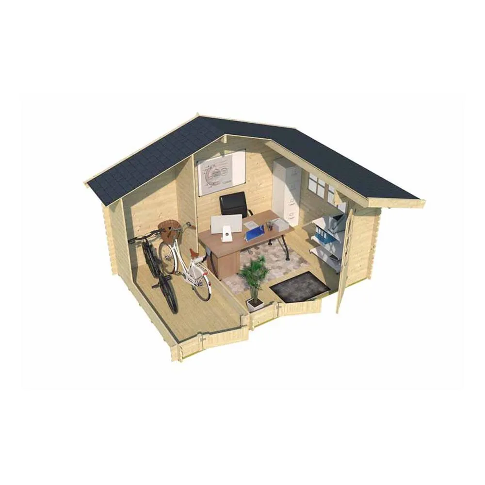 Lasita Maja Ltd Keila 28-Log Cabin, Garden Room, Home Office - L426.6xW340xH256.5 cm in Light Tan 2