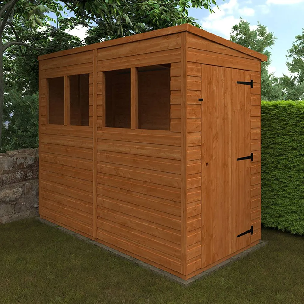 Buttercup Farm 8x4 Flex Pent 12mm Flex - L238.8 x W115 x H203 cm - Burnt Orange 2