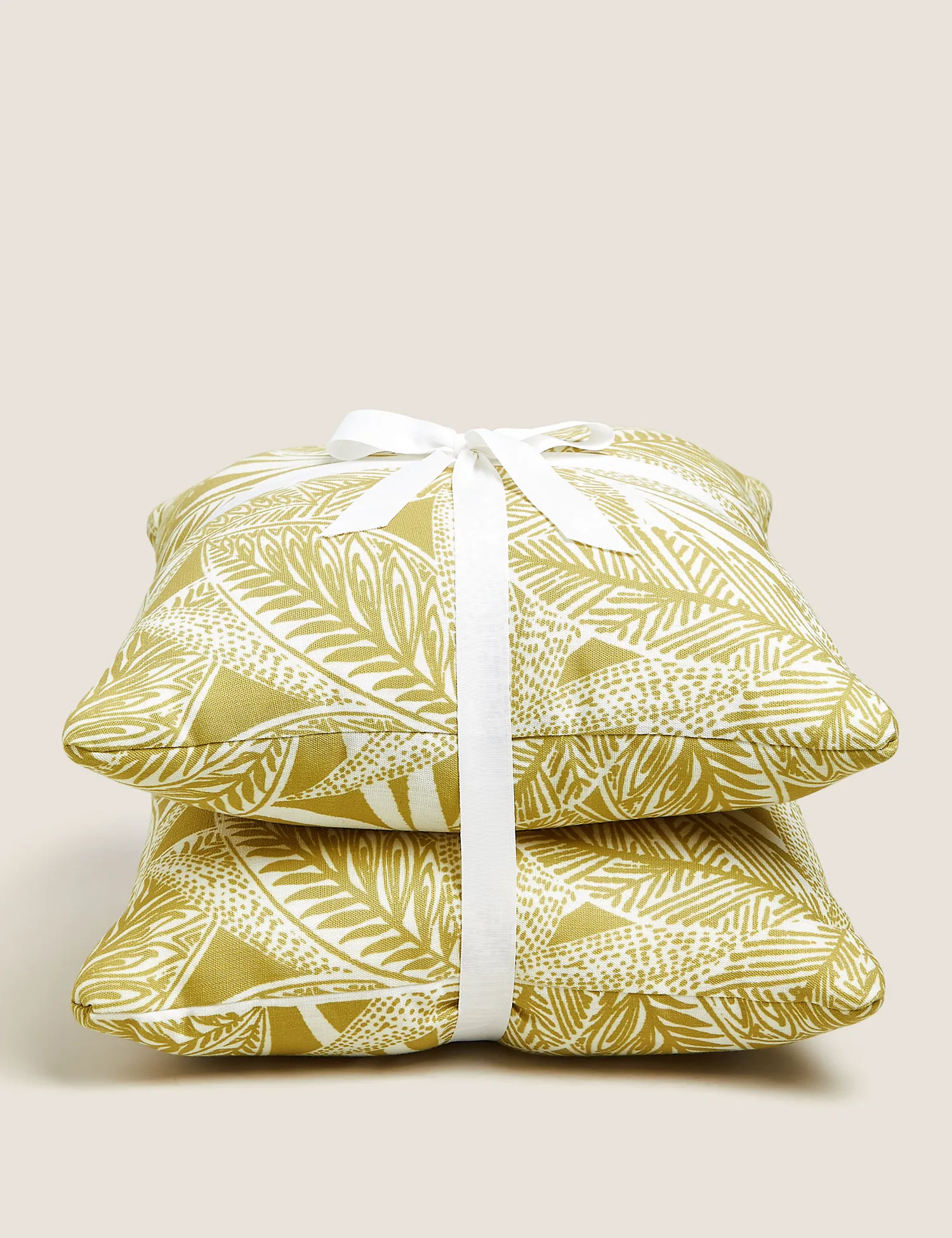 M&S Set of 2 Palm Print Outdoor Cushions