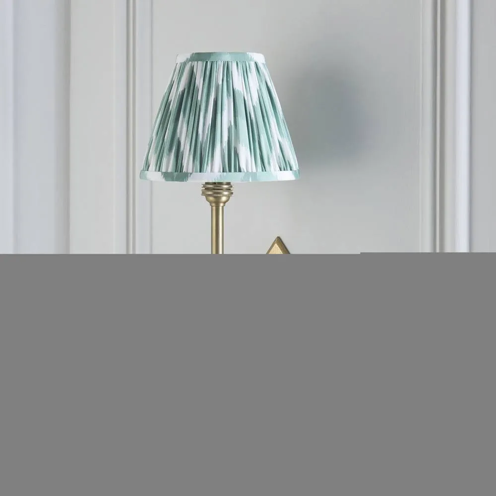 Netlighting Diamond Tall & Zigzag 16cm Wall Lamp Antique Brass Cotswold Green in Gold 5