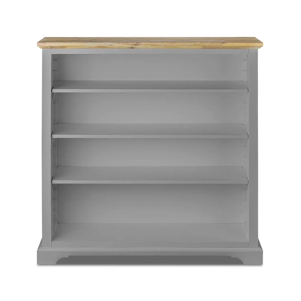 Statement Furniture Florence Bookcase with Adjustable Shelves, Fully Assembled Bookshelf in Light Grey 6