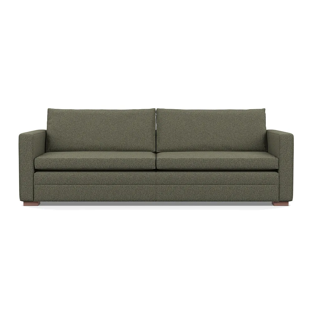 Heal's Palermo 5 Seater Sofa Loop Boucle Forest Walnut Feet 1