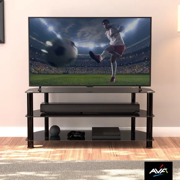 AVF TV Unit, Black Glass for TVs up to 50" 4