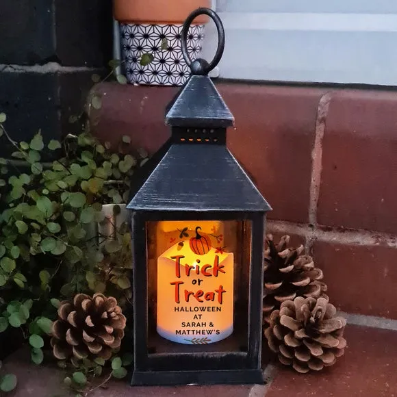 Personalised Trick or Treat LED Lantern 2