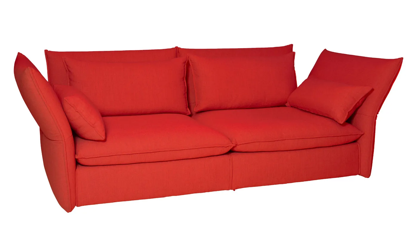 Vitra Mariposa 2.5 Seater Sofa Credo Red Chilli