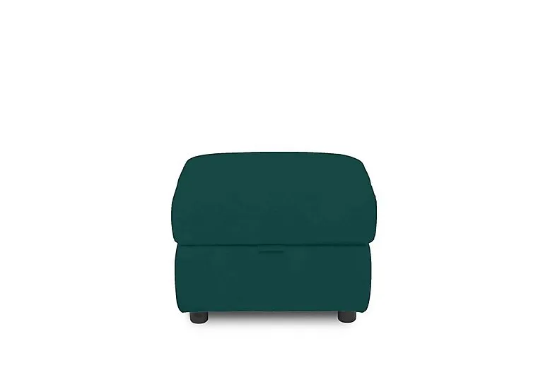 Sloane Fabric Storage Footstool - Opulence Teal