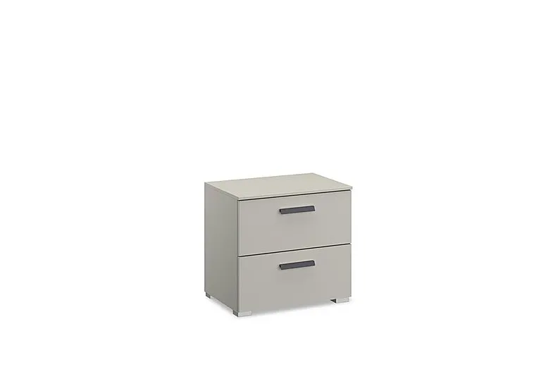 Dante 2 Drawer Décor Bedside Cabinet