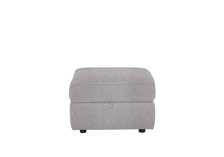 Fabric Storage Footstool - R27 Pewter