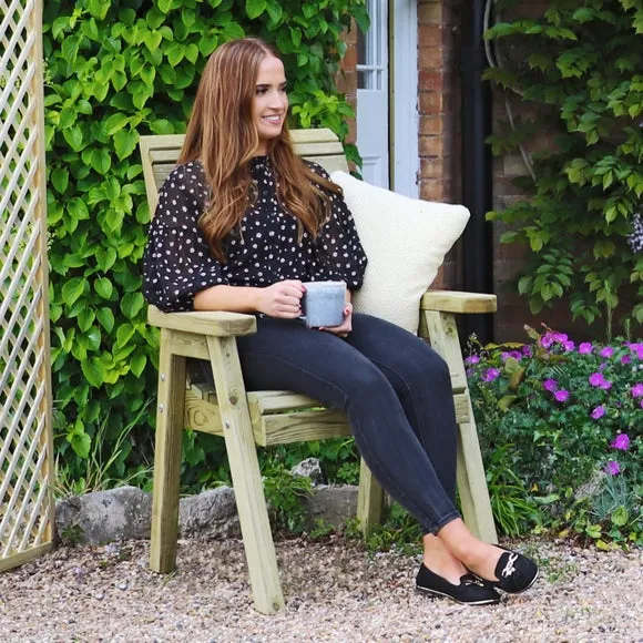 Freya Wooden Garden Chair 2
