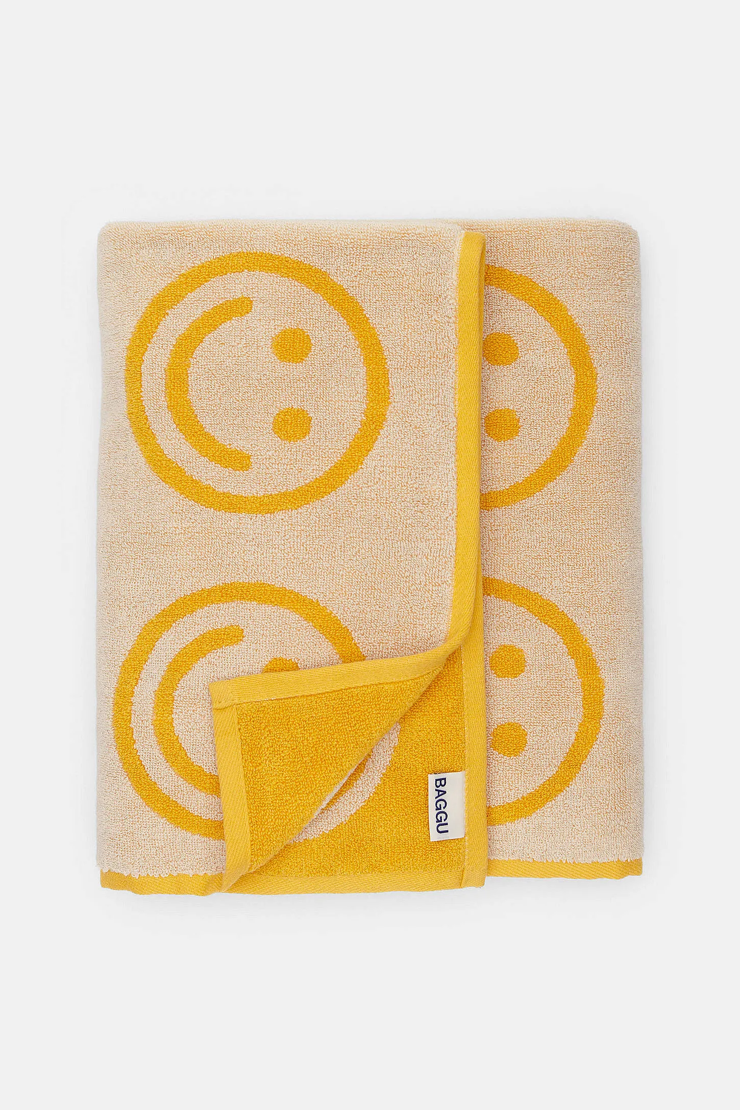 BAGGU Marigold Happy Bath Towel - Yellow ALL