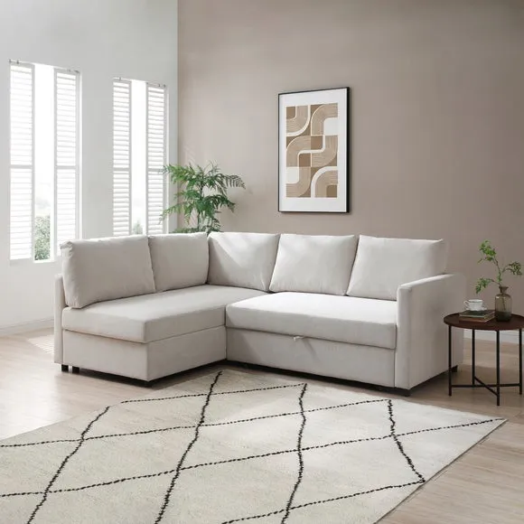 Miller Corner Double Sofa Bed, Chenille 3
