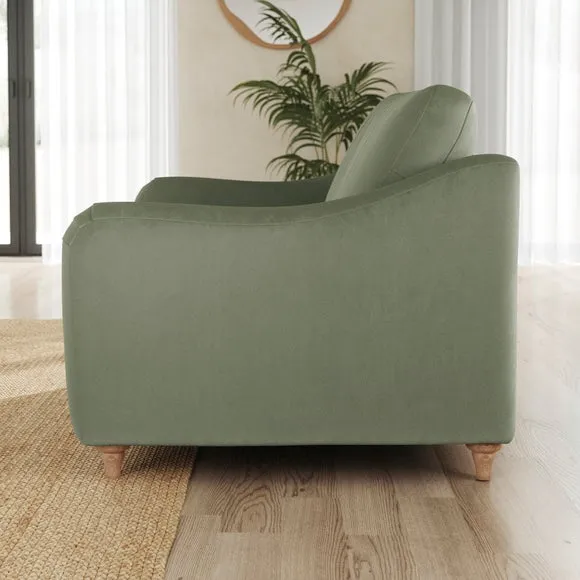 Hattie Matte Plush Velvet Snuggle Sofa 2