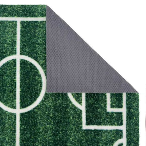 Marvel Printed Football Pitch Washable Rug 4