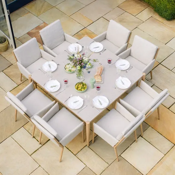 Maze Burford 8 Seater Square Garden Dining Set